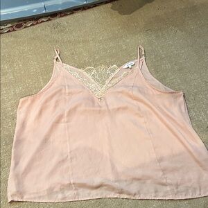 Amaryllis Blush Lace Detail Cami Top